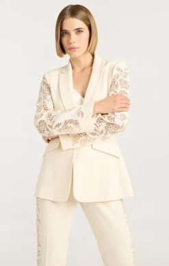 Cutout Paisley Embellished Cheyenne Blazer