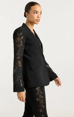 Cutout Paisley Embellished Cheyenne Blazer