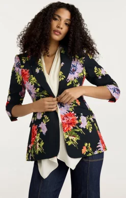 Dark Chrysanthemum Scrunched Cheyenne Blazer