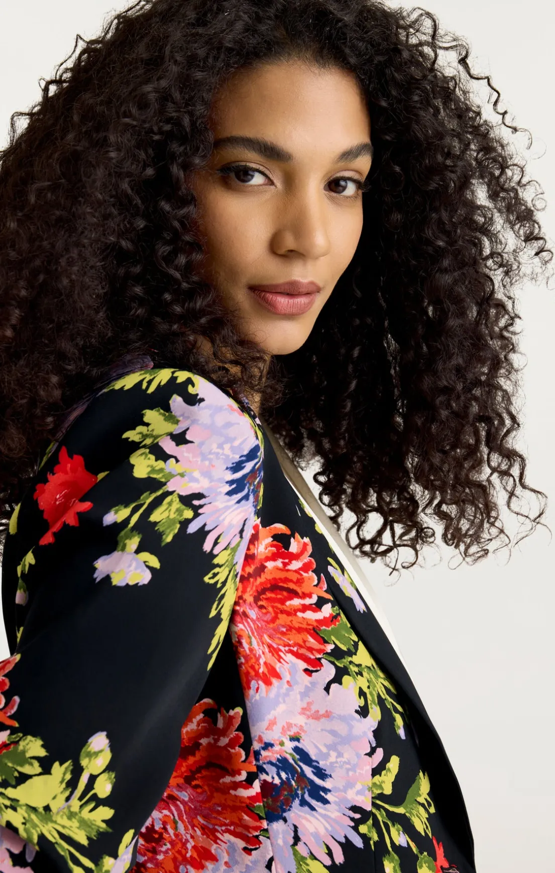 Dark Chrysanthemum Scrunched Cheyenne Blazer