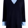 Deep V Remie Stripe Santina Dress