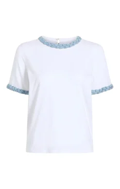 Denim Braided Tee