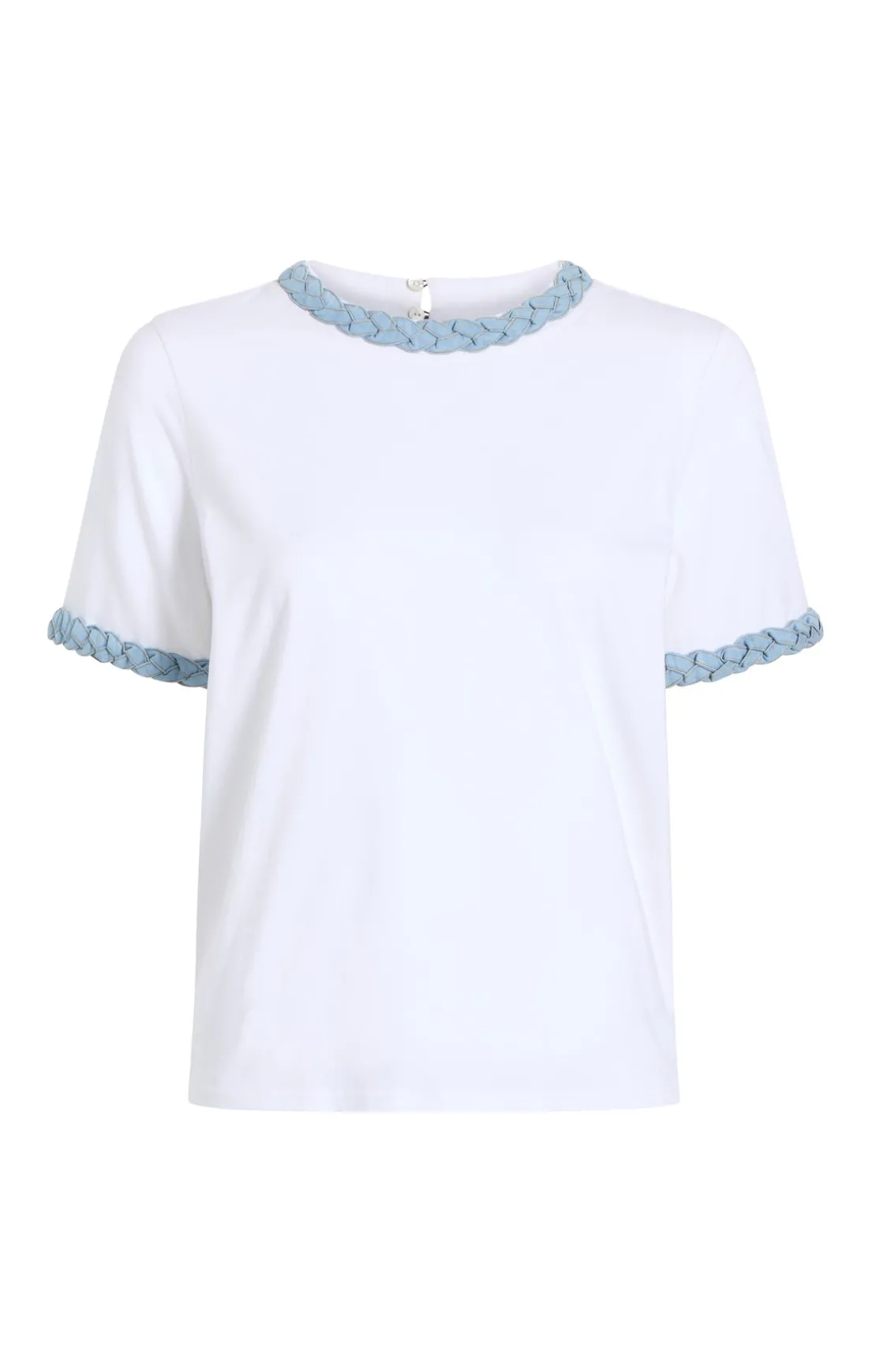 Denim Braided Tee