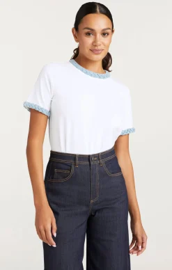 Denim Braided Tee