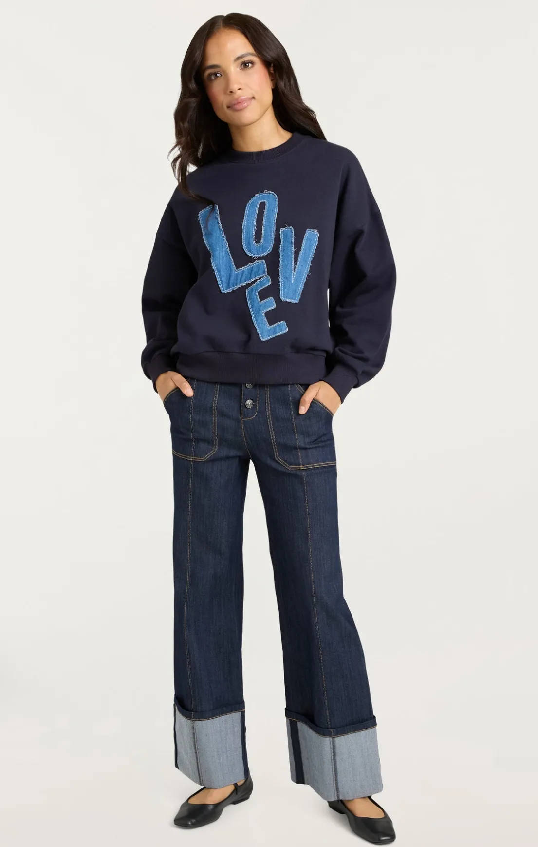 Denim Love Brandy Pullover