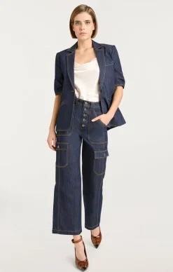 Denim Short Sleeve Khloe Blazer