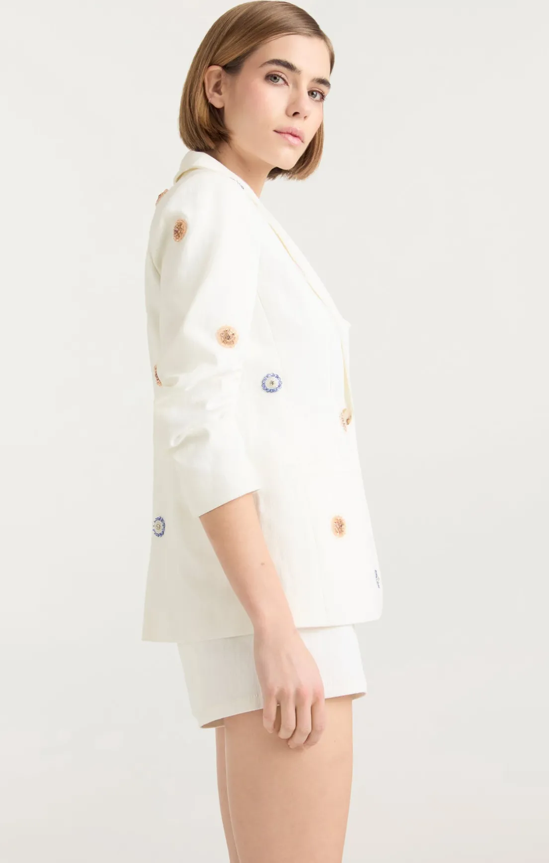 Ditsy Dots Denim Khloe Blazer