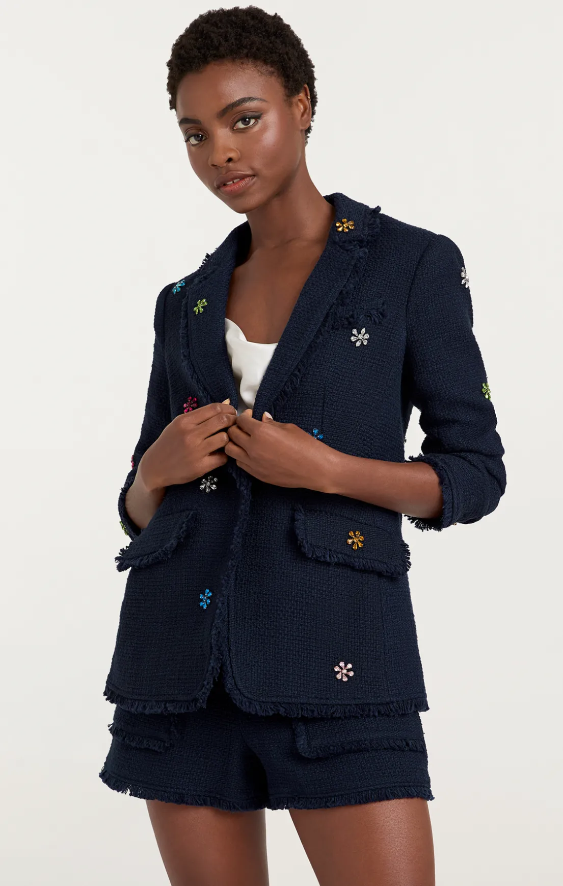 Ditsy Floral Boucle Khloe Blazer