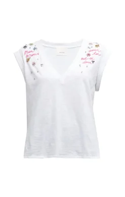 Ditsy Floral Vneck Bella Tee