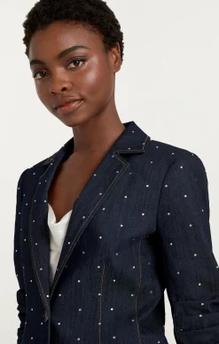 Ditsy Rhinestone Le Petit Khloe Blazer