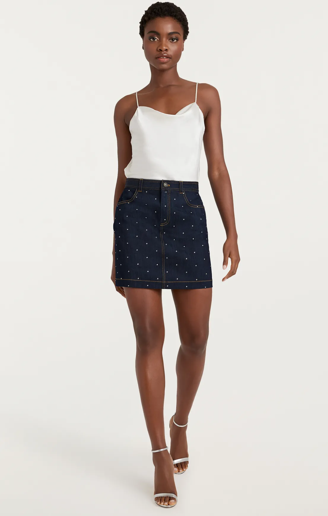 Ditsy Rhinestone Lynette Skirt