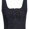Ditsy Rhinestone Ora Bustier