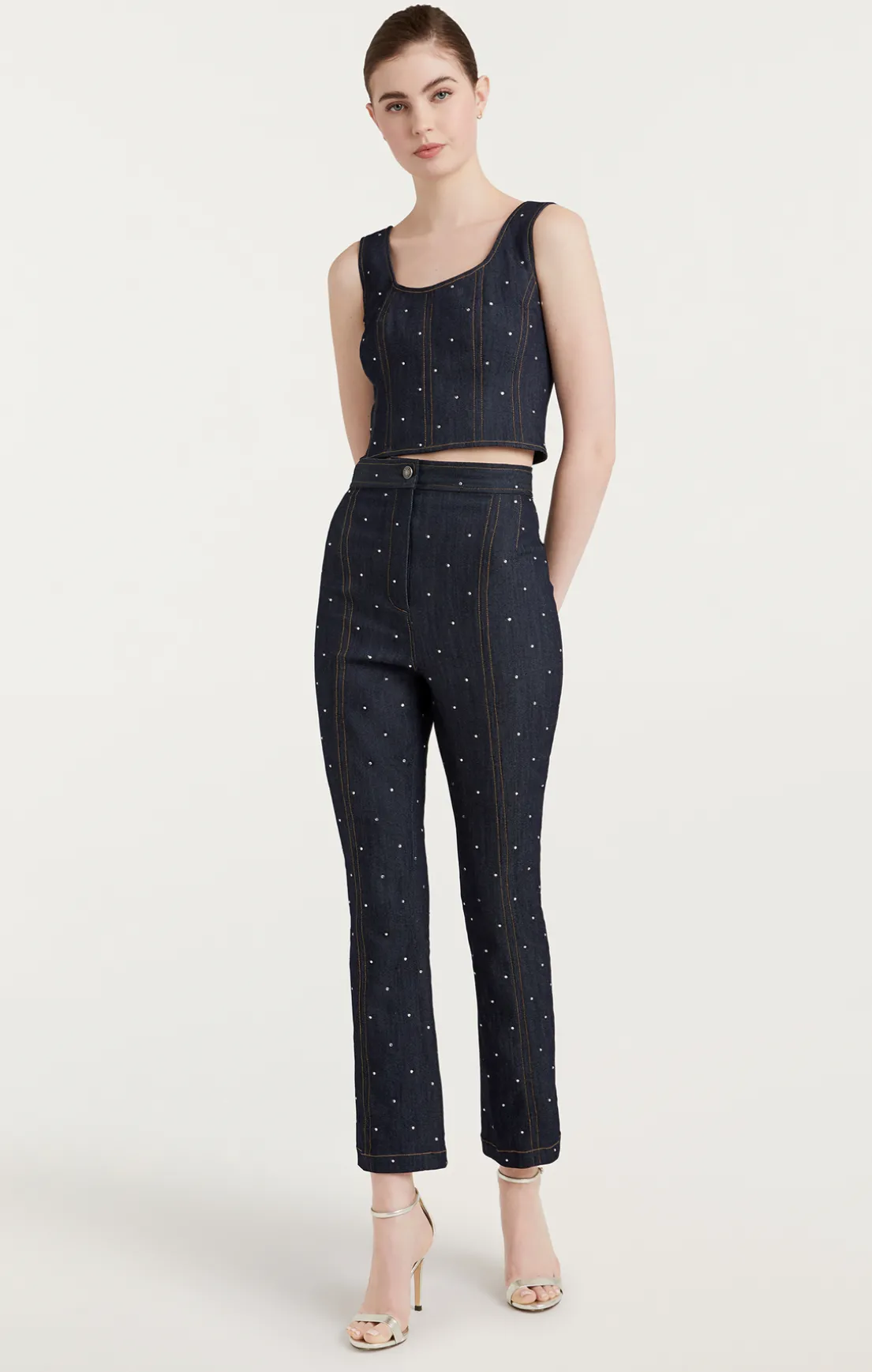 Ditsy Rhinestone Ora Bustier