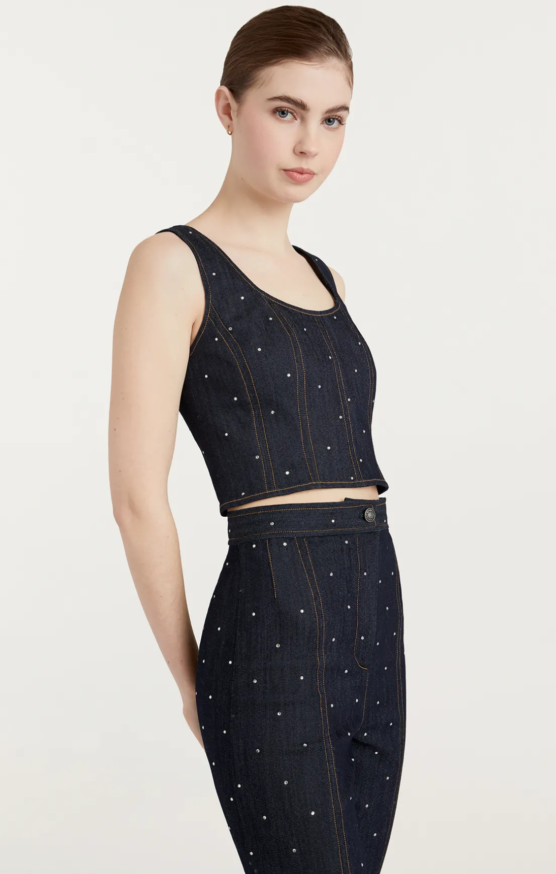 Ditsy Rhinestone Ora Bustier