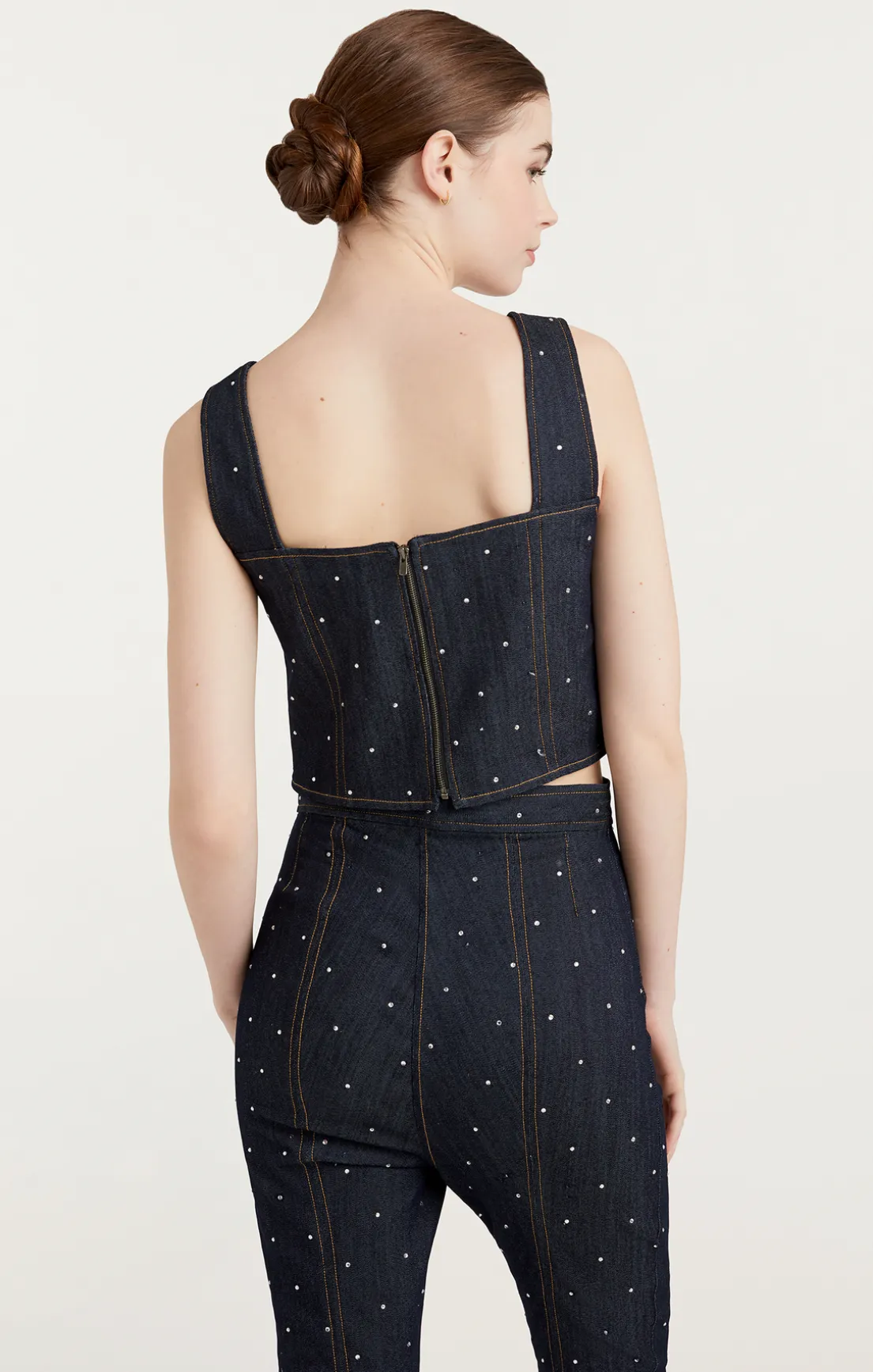 Ditsy Rhinestone Ora Bustier