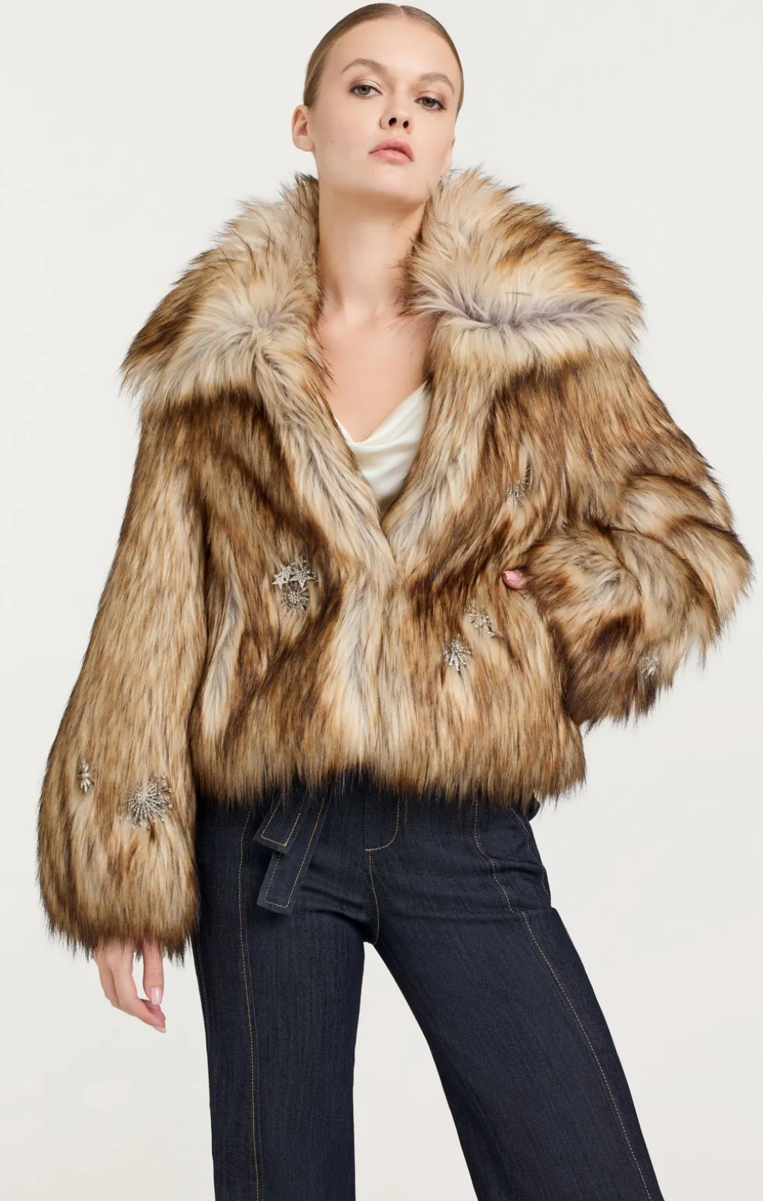 Embellished Short Tenley Coat