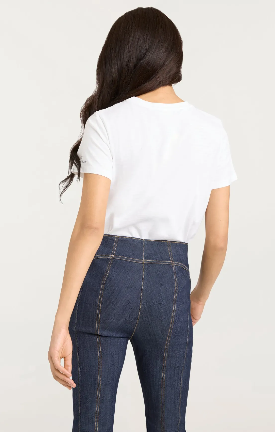 Embroidered Happy Tee