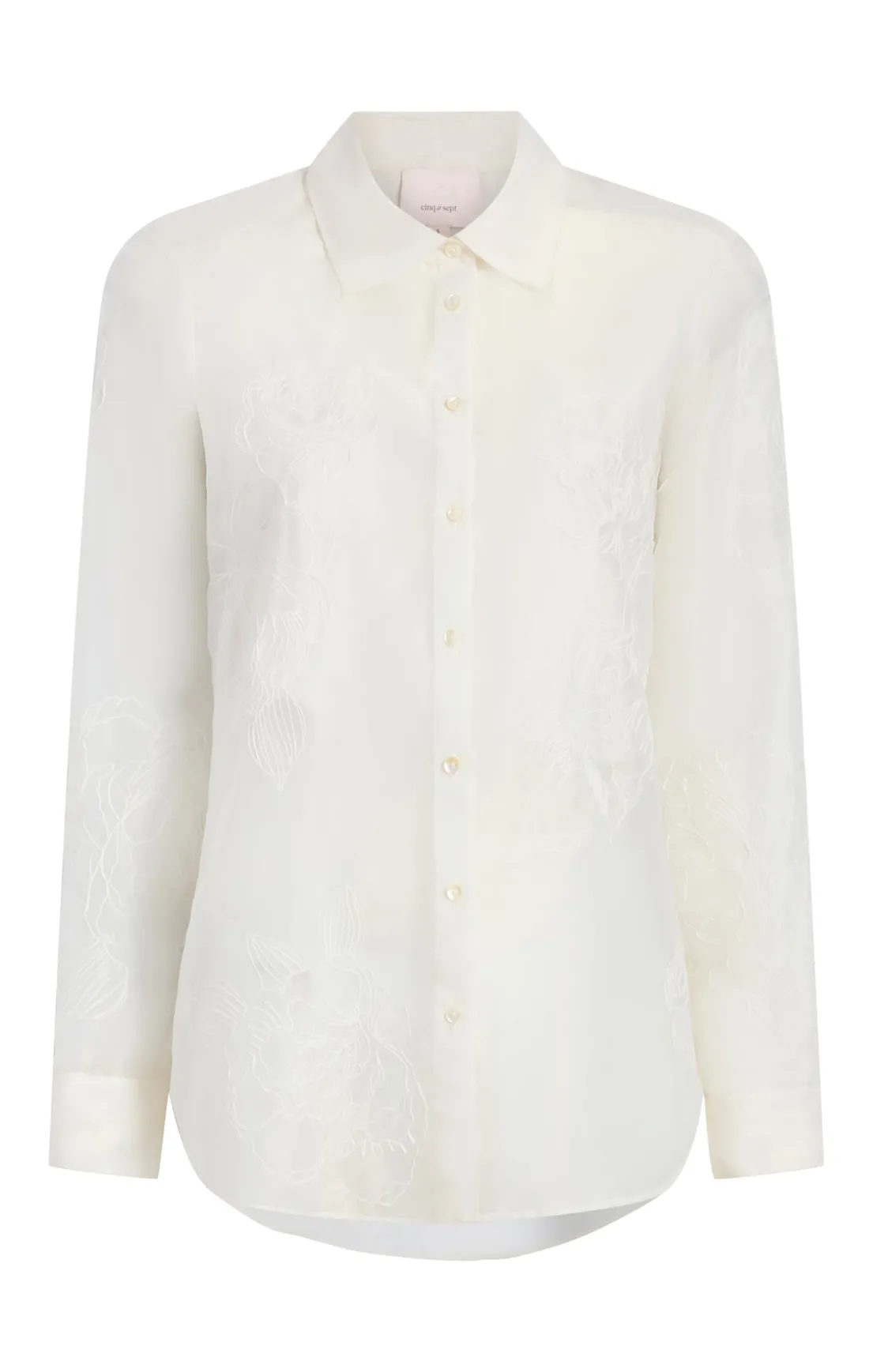 Embroidered Organza Luna Top