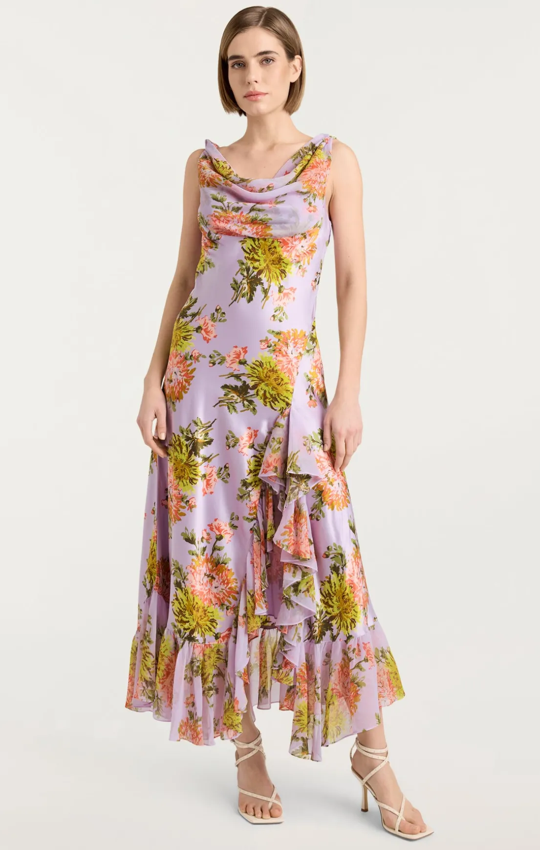 Faded Chrysanthemum Raya Dress