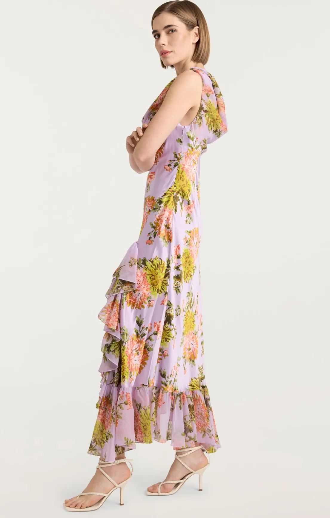 Faded Chrysanthemum Raya Dress