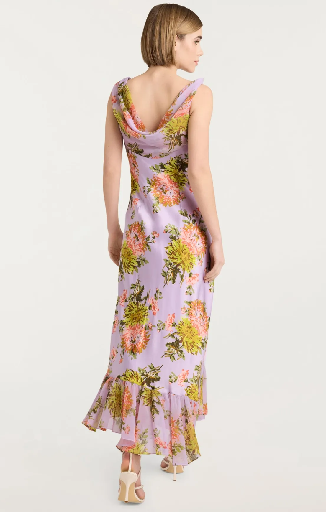 Faded Chrysanthemum Raya Dress
