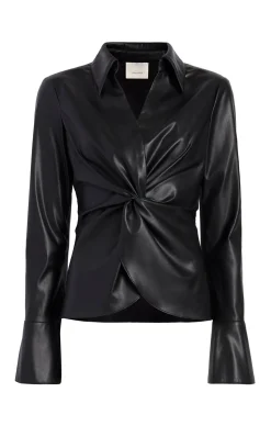 Faux Leather Mckenna Top