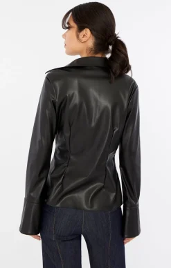 Faux Leather Mckenna Top