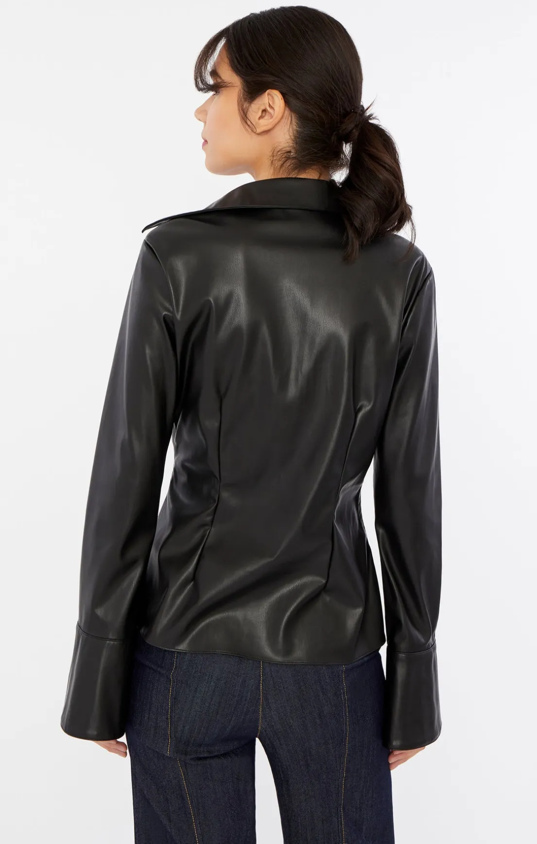 Faux Leather Mckenna Top