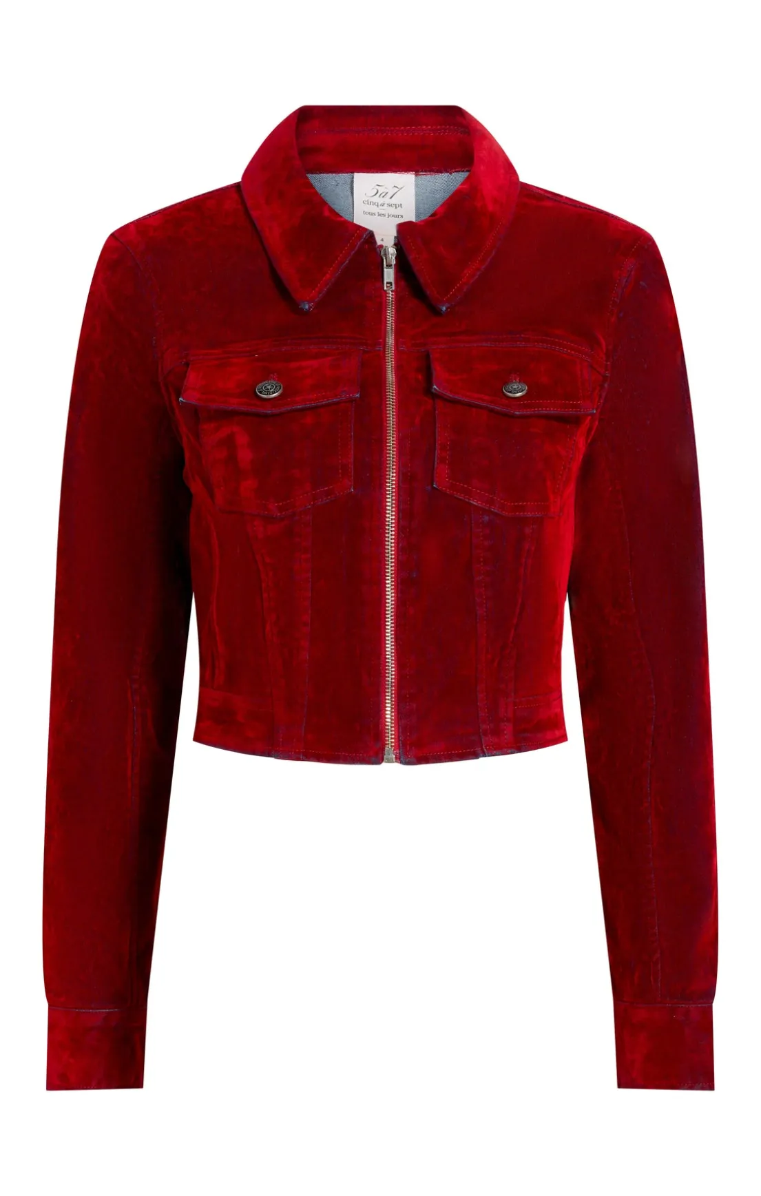 Flocked Denim Marilee Jacket