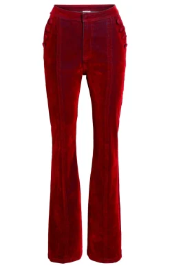 Flocked Denim Suzette Pant