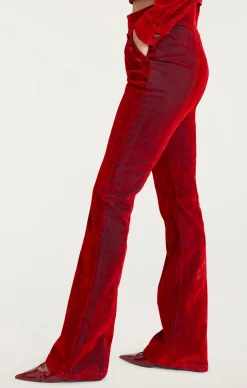 Flocked Denim Suzette Pant