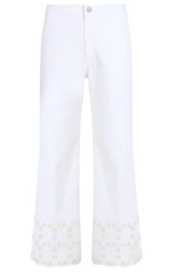 Floral Eyelet Amelia Pant