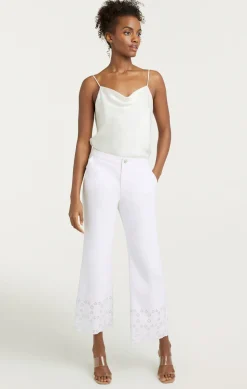Floral Eyelet Amelia Pant