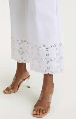 Floral Eyelet Amelia Pant