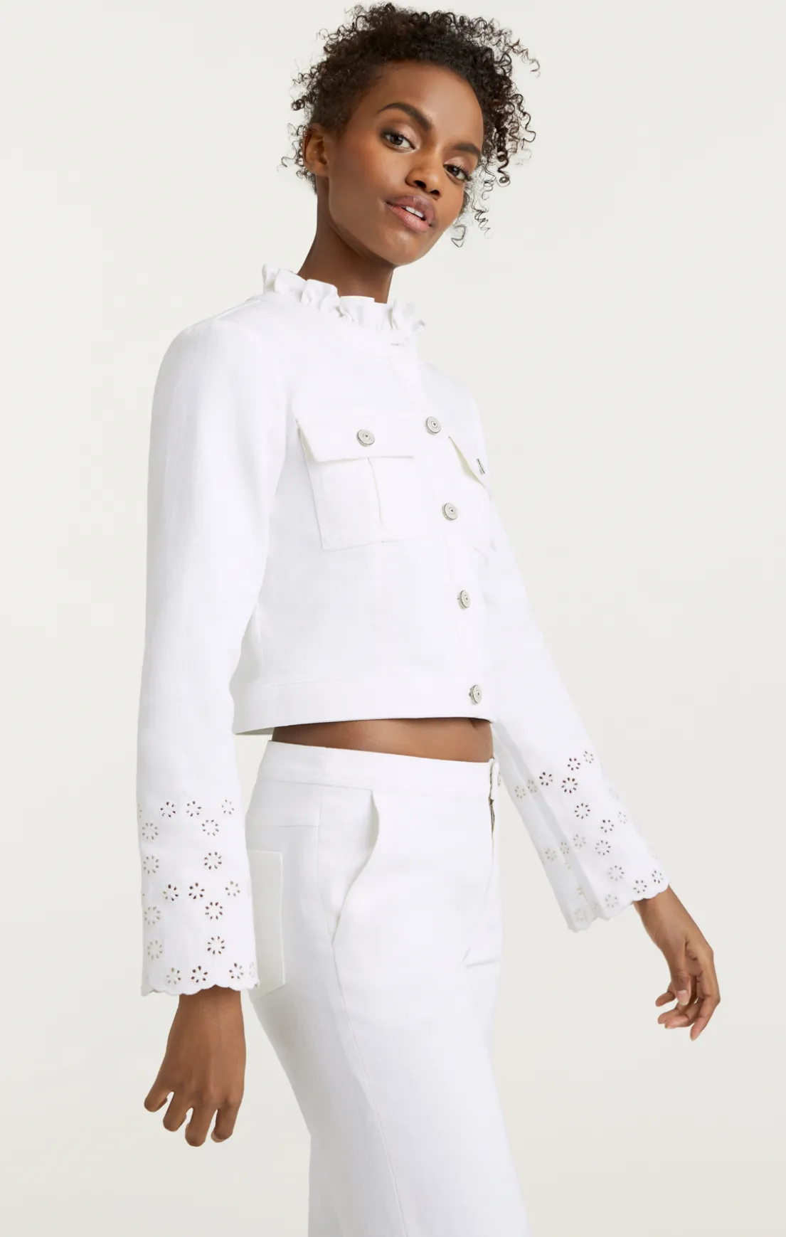 Floral Eyelet Matilde Jacket
