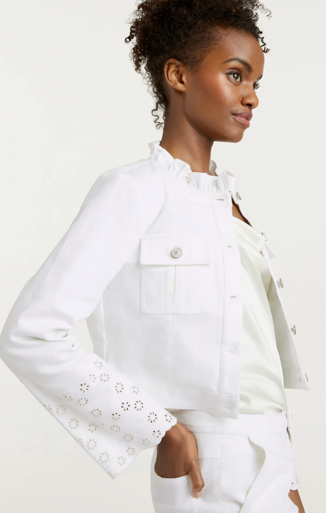 Floral Eyelet Matilde Jacket