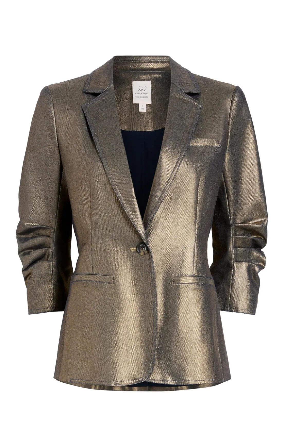 Gold Coated Khloe Blazer