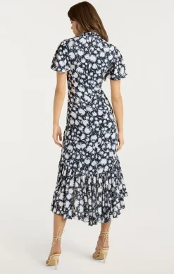 Graphic Floral Peeta Dress