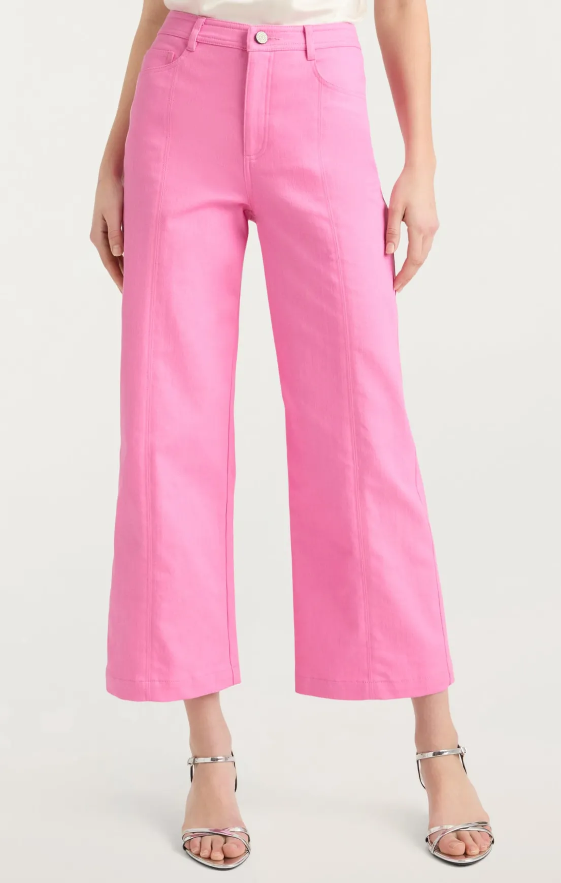 Heart Embroidery Cropped Verona Pant