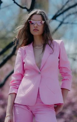 Heart Embroidery Louisa Blazer