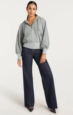 Heather Maddie Zip Up Sweatshirt