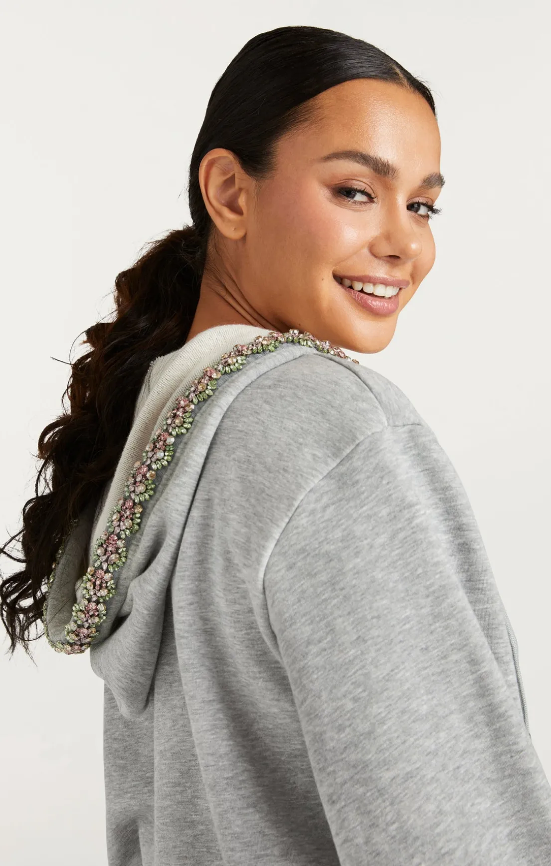 Heather Maddie Zip Up Sweatshirt