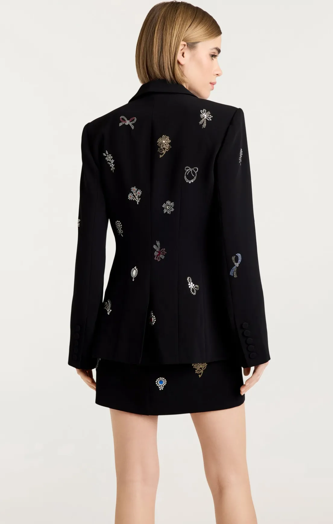 Heatset Brooches Embellished Cheyenne Blazer