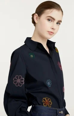 Heatset Daisy Embellished Kandice Top