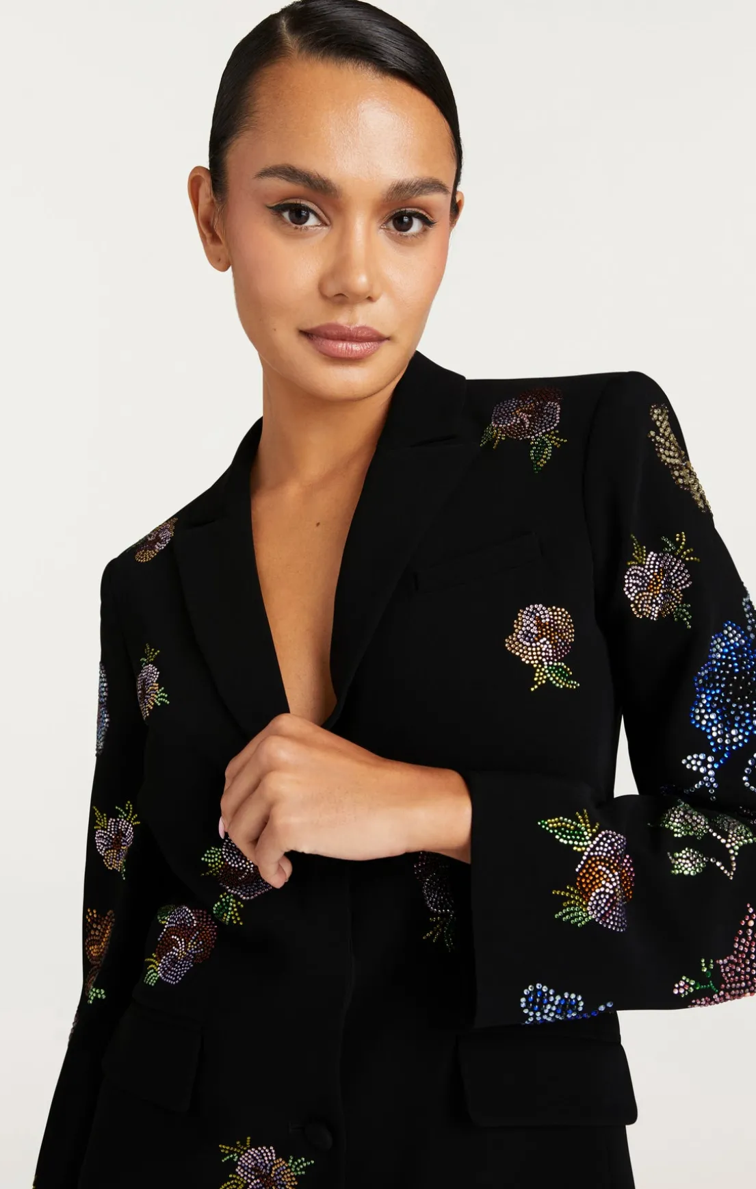 Heatset Pansy Garden Long Sleeve Joel Dress