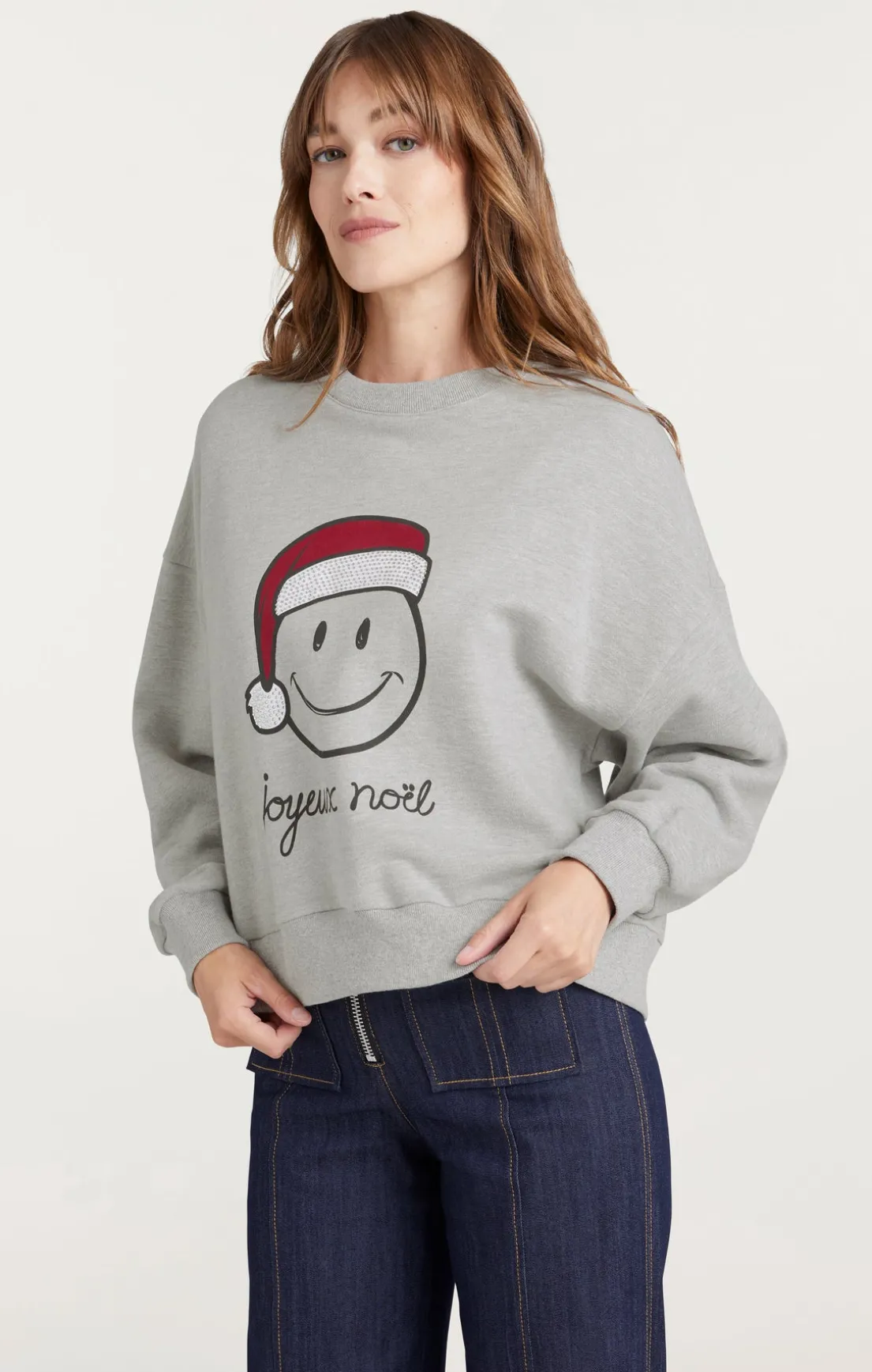 Heatset Smiley Joyeux Brandy Pullover