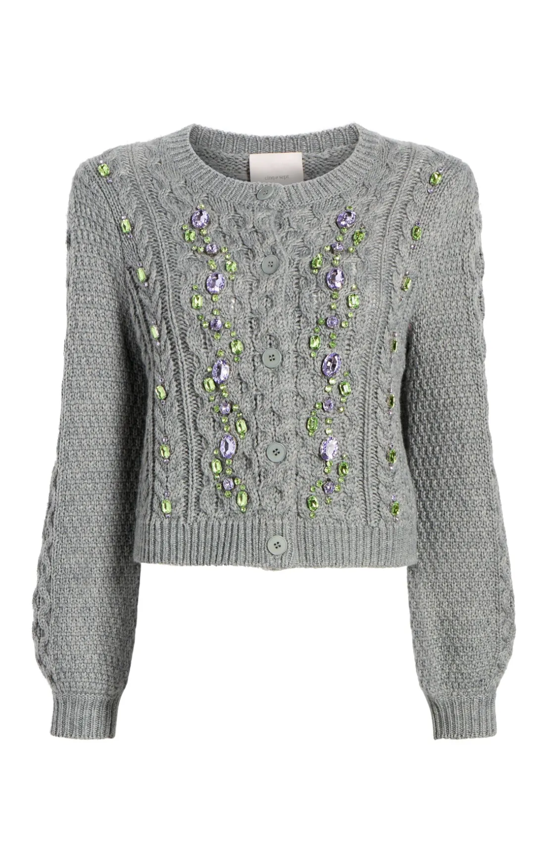 Joelle Embellished Cable Cardigan