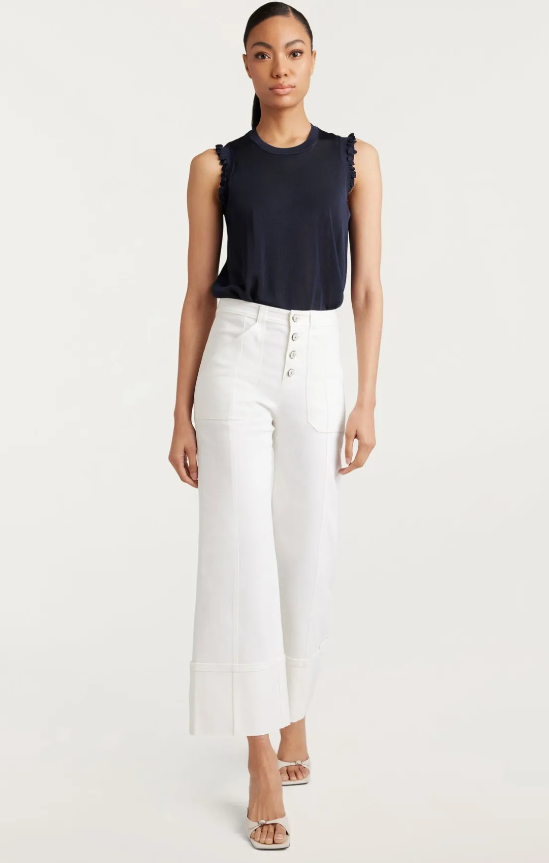 Knit Front Lenore Top