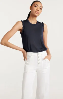 Knit Front Lenore Top