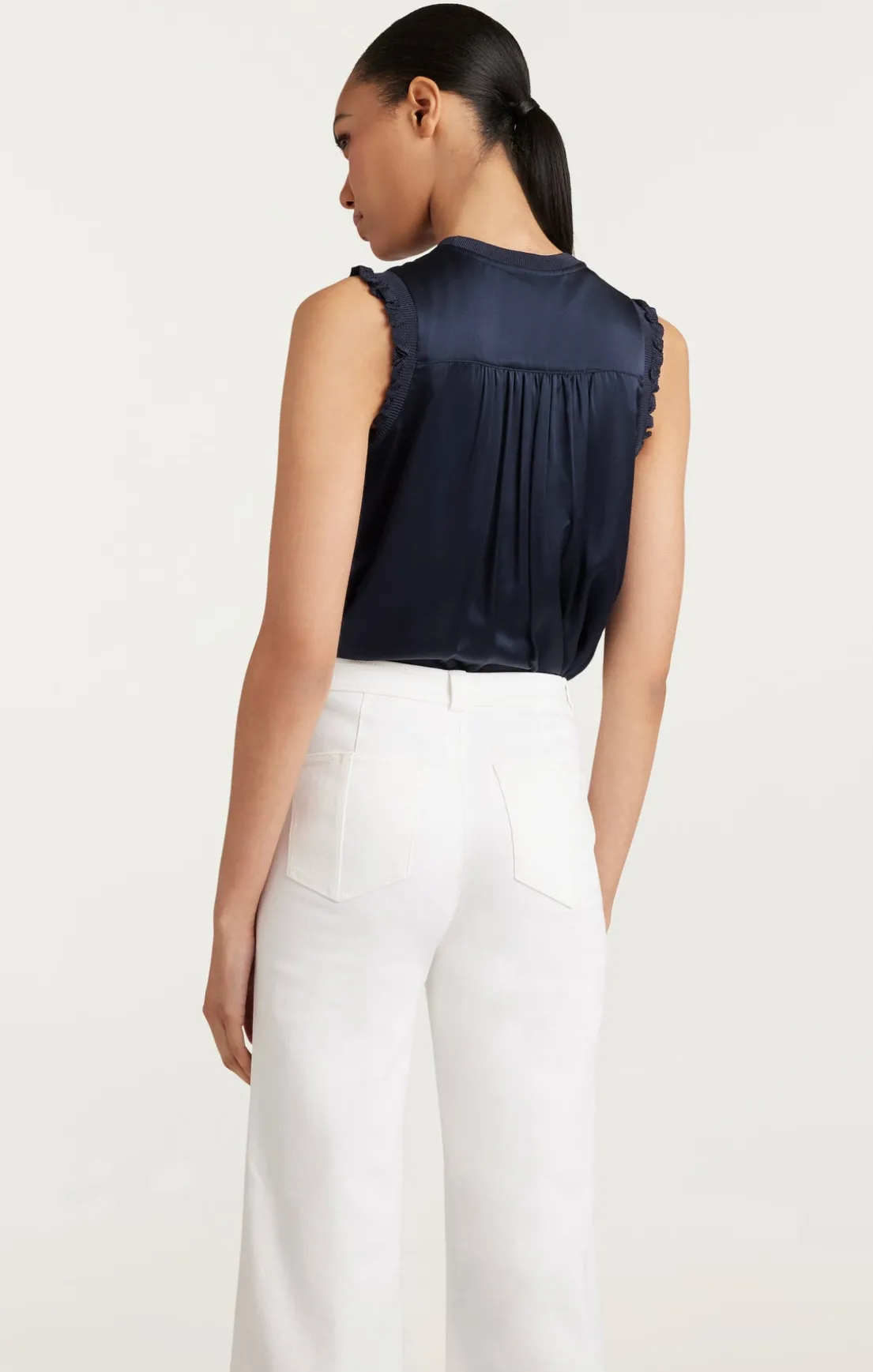 Knit Front Lenore Top